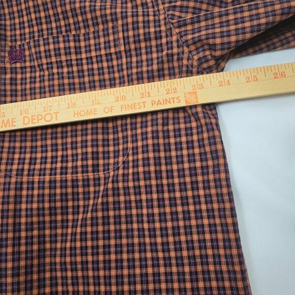 Cinch Mens Button Down Rust Plaid Cowboy Core Rodeo Western Long Sleeve Shirt M - Picture 6 of 12